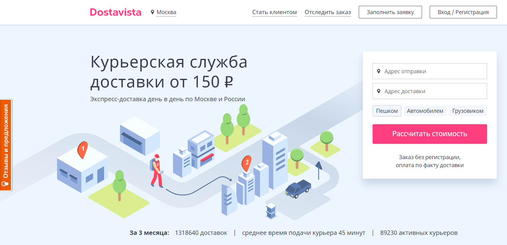 Достависта курьер работа спб